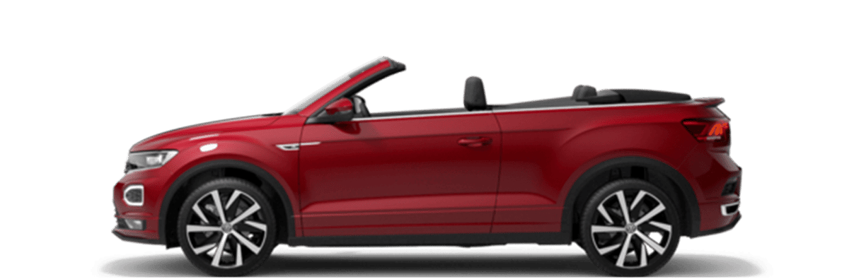 The VW T-Roc convertible and many other convertibles in the car subscription from Clyde